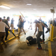 DeAndre Harris is assaulted in a parking garage beside the Charlottesville, Va., police station after a white nationalist rally was dispersed by police Aug. 12, 2017.